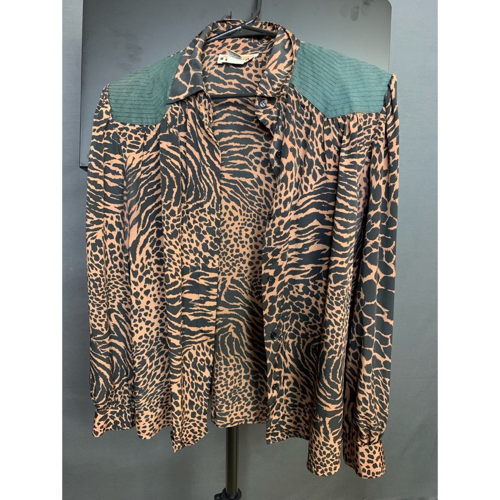 Vintage leopard button down.